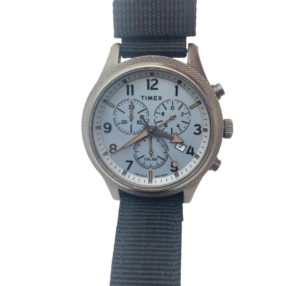 Timex Allied Chronograph Men's Watch 42mm - New Battery WR 100m Adjustable Date